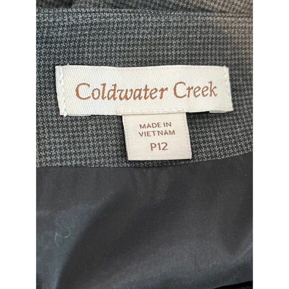 Coldwater Creek Petite 12P Gray Wool Blend Pencil Skirt - Picture 2 of 12